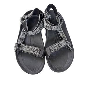 TEVA Women's 6461 Hurricane II Sandals Size 8 Black Gray Strappy